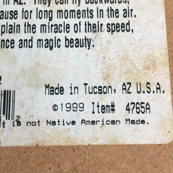 Tile Trivet Earthtones Hummingbird Southwest Hand Painted Ceramic Wall Decor - Picture 8 of 8